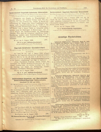 Verordnungs-Blatt für Eisenbahnen und Schiffahrt: Veröffentlichungen in Tarif- und Transport-Angelegenheiten 19000814 Seite: 17