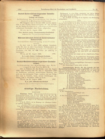 Verordnungs-Blatt für Eisenbahnen und Schiffahrt: Veröffentlichungen in Tarif- und Transport-Angelegenheiten 19000823 Seite: 8