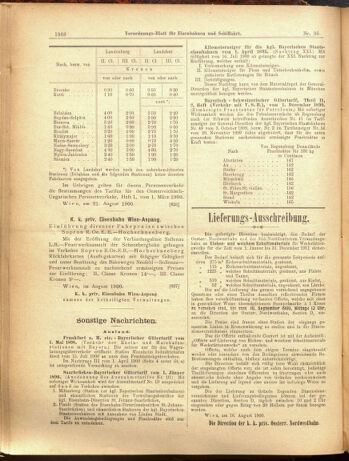 Verordnungs-Blatt für Eisenbahnen und Schiffahrt: Veröffentlichungen in Tarif- und Transport-Angelegenheiten 19000825 Seite: 8