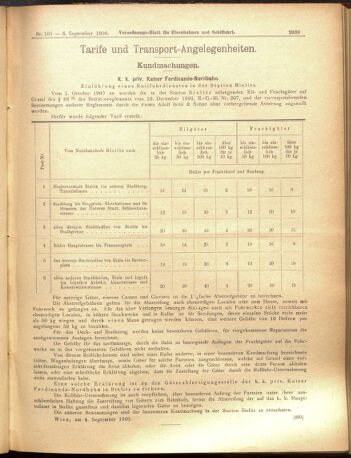 Verordnungs-Blatt für Eisenbahnen und Schiffahrt: Veröffentlichungen in Tarif- und Transport-Angelegenheiten 19000906 Seite: 7