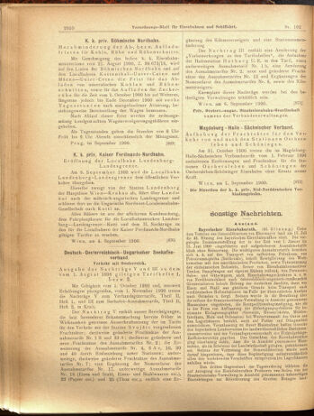 Verordnungs-Blatt für Eisenbahnen und Schiffahrt: Veröffentlichungen in Tarif- und Transport-Angelegenheiten 19000908 Seite: 6