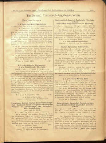 Verordnungs-Blatt für Eisenbahnen und Schiffahrt: Veröffentlichungen in Tarif- und Transport-Angelegenheiten 19000911 Seite: 19