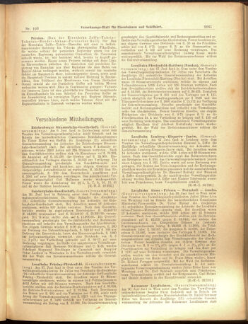 Verordnungs-Blatt für Eisenbahnen und Schiffahrt: Veröffentlichungen in Tarif- und Transport-Angelegenheiten 19000911 Seite: 5