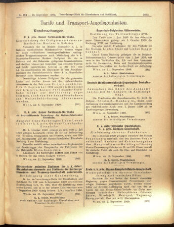 Verordnungs-Blatt für Eisenbahnen und Schiffahrt: Veröffentlichungen in Tarif- und Transport-Angelegenheiten 19000913 Seite: 17