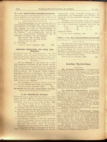 Verordnungs-Blatt für Eisenbahnen und Schiffahrt: Veröffentlichungen in Tarif- und Transport-Angelegenheiten 19000915 Seite: 14