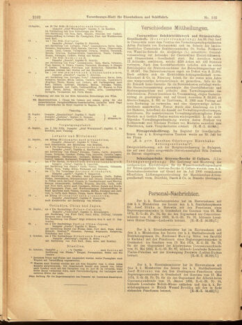 Verordnungs-Blatt für Eisenbahnen und Schiffahrt: Veröffentlichungen in Tarif- und Transport-Angelegenheiten 19000915 Seite: 62