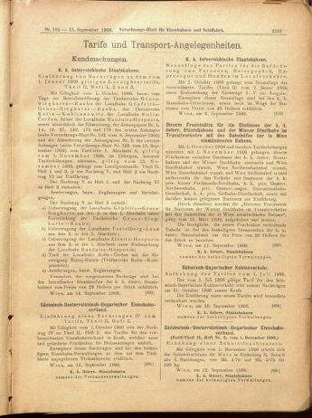 Verordnungs-Blatt für Eisenbahnen und Schiffahrt: Veröffentlichungen in Tarif- und Transport-Angelegenheiten 19000915 Seite: 63