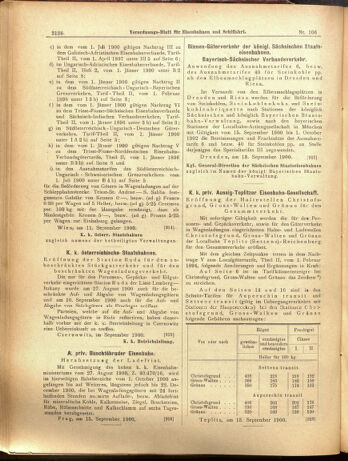 Verordnungs-Blatt für Eisenbahnen und Schiffahrt: Veröffentlichungen in Tarif- und Transport-Angelegenheiten 19000918 Seite: 12