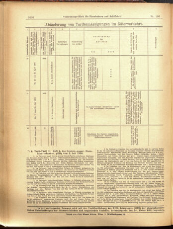 Verordnungs-Blatt für Eisenbahnen und Schiffahrt: Veröffentlichungen in Tarif- und Transport-Angelegenheiten 19000918 Seite: 20