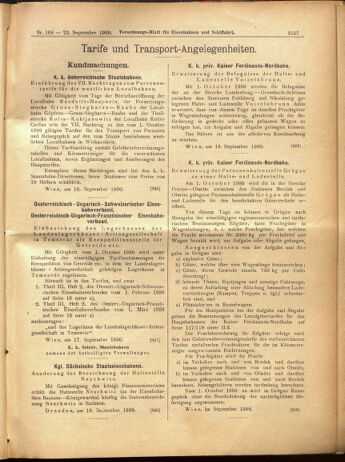 Verordnungs-Blatt für Eisenbahnen und Schiffahrt: Veröffentlichungen in Tarif- und Transport-Angelegenheiten 19000922 Seite: 25