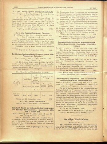 Verordnungs-Blatt für Eisenbahnen und Schiffahrt: Veröffentlichungen in Tarif- und Transport-Angelegenheiten 19000922 Seite: 26