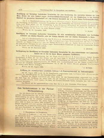 Verordnungs-Blatt für Eisenbahnen und Schiffahrt: Veröffentlichungen in Tarif- und Transport-Angelegenheiten 19000927 Seite: 2