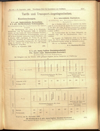 Verordnungs-Blatt für Eisenbahnen und Schiffahrt: Veröffentlichungen in Tarif- und Transport-Angelegenheiten 19000927 Seite: 7