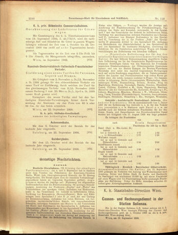 Verordnungs-Blatt für Eisenbahnen und Schiffahrt: Veröffentlichungen in Tarif- und Transport-Angelegenheiten 19000927 Seite: 8