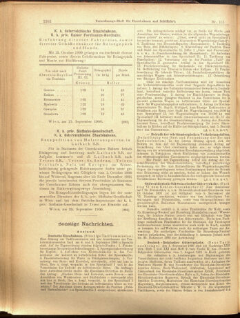 Verordnungs-Blatt für Eisenbahnen und Schiffahrt: Veröffentlichungen in Tarif- und Transport-Angelegenheiten 19000929 Seite: 10