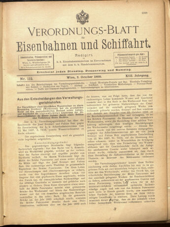 Verordnungs-Blatt für Eisenbahnen und Schiffahrt: Veröffentlichungen in Tarif- und Transport-Angelegenheiten 19001002 Seite: 21