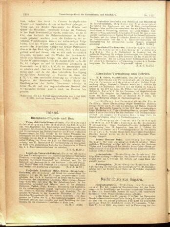 Verordnungs-Blatt für Eisenbahnen und Schiffahrt: Veröffentlichungen in Tarif- und Transport-Angelegenheiten 19001002 Seite: 22