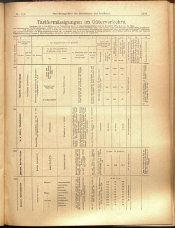 Verordnungs-Blatt für Eisenbahnen und Schiffahrt: Veröffentlichungen in Tarif- und Transport-Angelegenheiten 19001004 Seite: 11