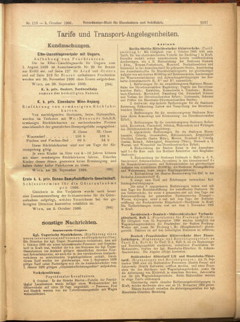 Verordnungs-Blatt für Eisenbahnen und Schiffahrt: Veröffentlichungen in Tarif- und Transport-Angelegenheiten 19001004 Seite: 25