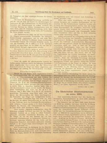 Verordnungs-Blatt für Eisenbahnen und Schiffahrt: Veröffentlichungen in Tarif- und Transport-Angelegenheiten 19001006 Seite: 15