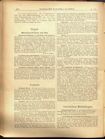 Verordnungs-Blatt für Eisenbahnen und Schiffahrt: Veröffentlichungen in Tarif- und Transport-Angelegenheiten 19001009 Seite: 14