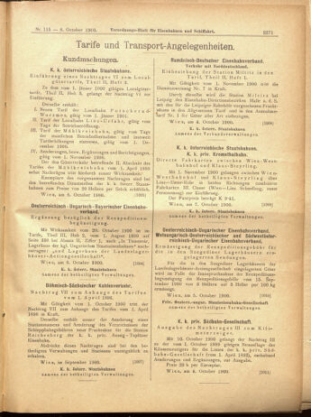 Verordnungs-Blatt für Eisenbahnen und Schiffahrt: Veröffentlichungen in Tarif- und Transport-Angelegenheiten 19001009 Seite: 35