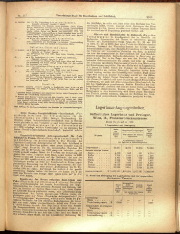 Verordnungs-Blatt für Eisenbahnen und Schiffahrt: Veröffentlichungen in Tarif- und Transport-Angelegenheiten 19001013 Seite: 7