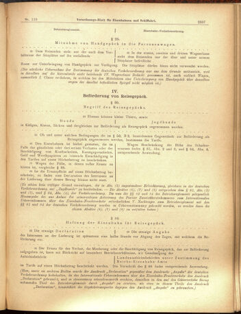 Verordnungs-Blatt für Eisenbahnen und Schiffahrt: Veröffentlichungen in Tarif- und Transport-Angelegenheiten 19001016 Seite: 21