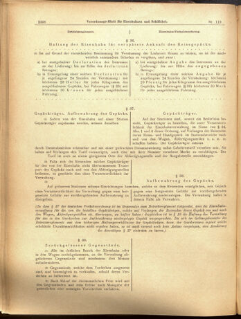 Verordnungs-Blatt für Eisenbahnen und Schiffahrt: Veröffentlichungen in Tarif- und Transport-Angelegenheiten 19001016 Seite: 22