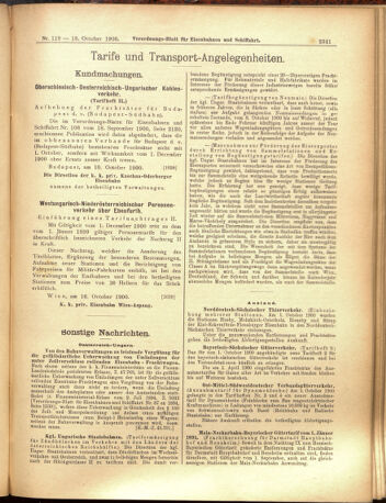 Verordnungs-Blatt für Eisenbahnen und Schiffahrt: Veröffentlichungen in Tarif- und Transport-Angelegenheiten 19001016 Seite: 25