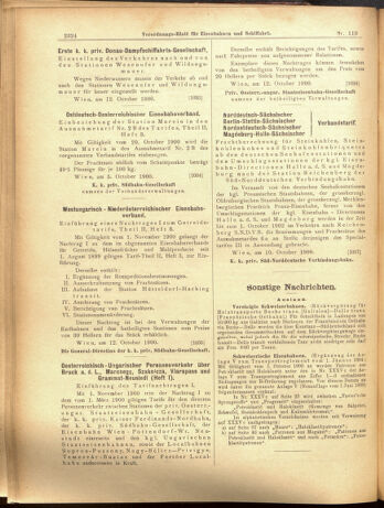 Verordnungs-Blatt für Eisenbahnen und Schiffahrt: Veröffentlichungen in Tarif- und Transport-Angelegenheiten 19001016 Seite: 8