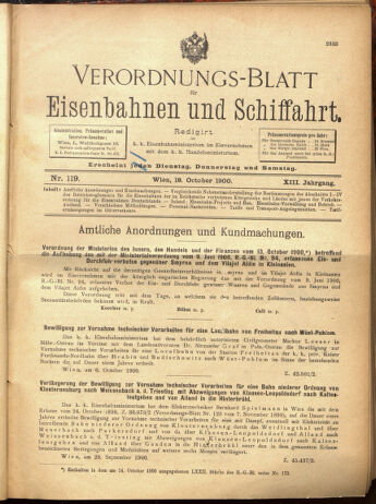 Verordnungs-Blatt für Eisenbahnen und Schiffahrt: Veröffentlichungen in Tarif- und Transport-Angelegenheiten