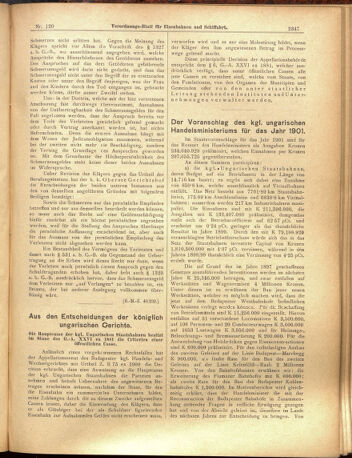 Verordnungs-Blatt für Eisenbahnen und Schiffahrt: Veröffentlichungen in Tarif- und Transport-Angelegenheiten 19001020 Seite: 3