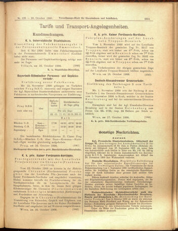 Verordnungs-Blatt für Eisenbahnen und Schiffahrt: Veröffentlichungen in Tarif- und Transport-Angelegenheiten 19001020 Seite: 7