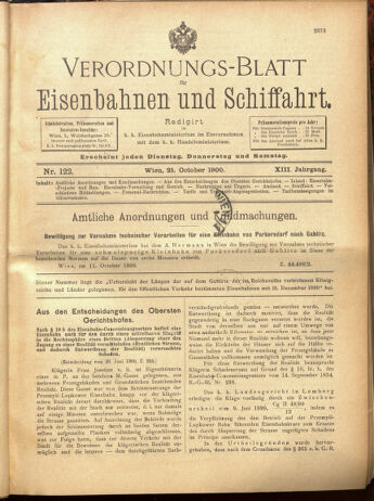 Verordnungs-Blatt für Eisenbahnen und Schiffahrt: Veröffentlichungen in Tarif- und Transport-Angelegenheiten 19001025 Seite: 41