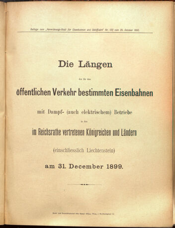 Verordnungs-Blatt für Eisenbahnen und Schiffahrt: Veröffentlichungen in Tarif- und Transport-Angelegenheiten 19001025 Seite: 9