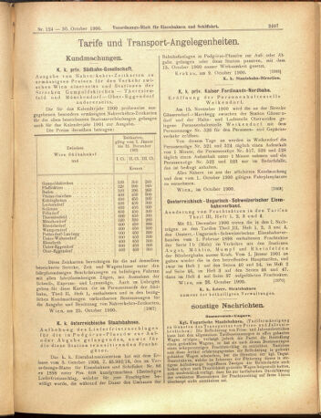 Verordnungs-Blatt für Eisenbahnen und Schiffahrt: Veröffentlichungen in Tarif- und Transport-Angelegenheiten 19001030 Seite: 7