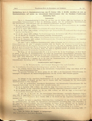 Verordnungs-Blatt für Eisenbahnen und Schiffahrt: Veröffentlichungen in Tarif- und Transport-Angelegenheiten 19001101 Seite: 2