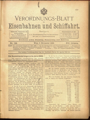 Verordnungs-Blatt für Eisenbahnen und Schiffahrt: Veröffentlichungen in Tarif- und Transport-Angelegenheiten 19001103 Seite: 13