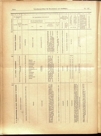 Verordnungs-Blatt für Eisenbahnen und Schiffahrt: Veröffentlichungen in Tarif- und Transport-Angelegenheiten 19001106 Seite: 30