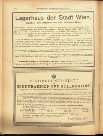 Verordnungs-Blatt für Eisenbahnen und Schiffahrt: Veröffentlichungen in Tarif- und Transport-Angelegenheiten 19001108 Seite: 16