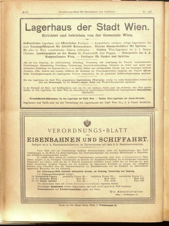 Verordnungs-Blatt für Eisenbahnen und Schiffahrt: Veröffentlichungen in Tarif- und Transport-Angelegenheiten 19001108 Seite: 32