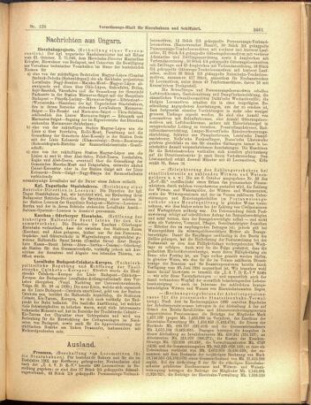 Verordnungs-Blatt für Eisenbahnen und Schiffahrt: Veröffentlichungen in Tarif- und Transport-Angelegenheiten 19001108 Seite: 5