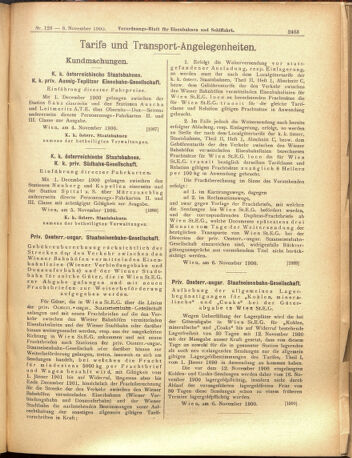 Verordnungs-Blatt für Eisenbahnen und Schiffahrt: Veröffentlichungen in Tarif- und Transport-Angelegenheiten 19001108 Seite: 7