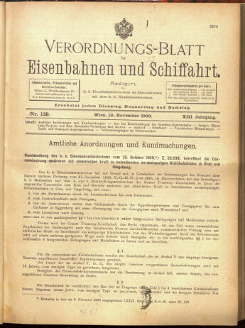 Verordnungs-Blatt für Eisenbahnen und Schiffahrt: Veröffentlichungen in Tarif- und Transport-Angelegenheiten 19001110 Seite: 17