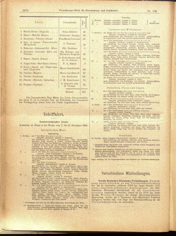 Verordnungs-Blatt für Eisenbahnen und Schiffahrt: Veröffentlichungen in Tarif- und Transport-Angelegenheiten 19001110 Seite: 22