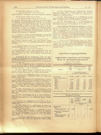 Verordnungs-Blatt für Eisenbahnen und Schiffahrt: Veröffentlichungen in Tarif- und Transport-Angelegenheiten 19001115 Seite: 26