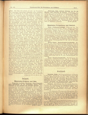 Verordnungs-Blatt für Eisenbahnen und Schiffahrt: Veröffentlichungen in Tarif- und Transport-Angelegenheiten 19001115 Seite: 3