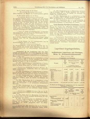 Verordnungs-Blatt für Eisenbahnen und Schiffahrt: Veröffentlichungen in Tarif- und Transport-Angelegenheiten 19001115 Seite: 6