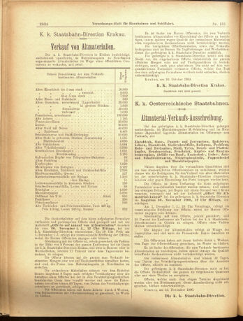 Verordnungs-Blatt für Eisenbahnen und Schiffahrt: Veröffentlichungen in Tarif- und Transport-Angelegenheiten 19001115 Seite: 8